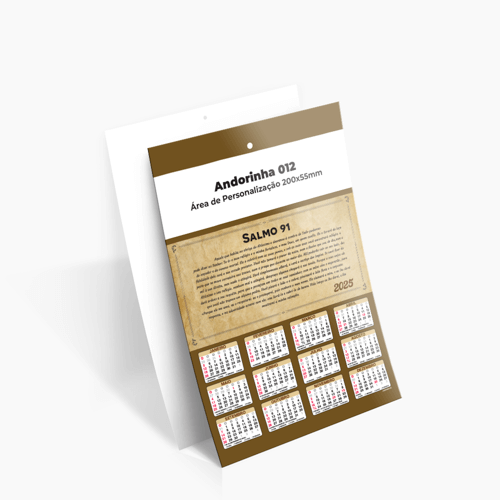 Folhinha 2025 para Personalizar