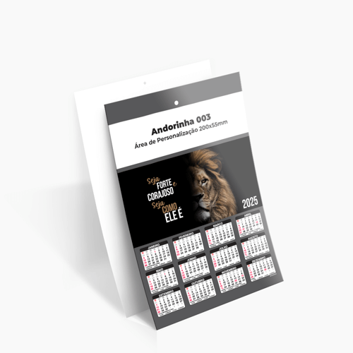 Folhinha 2025 para Personalizar