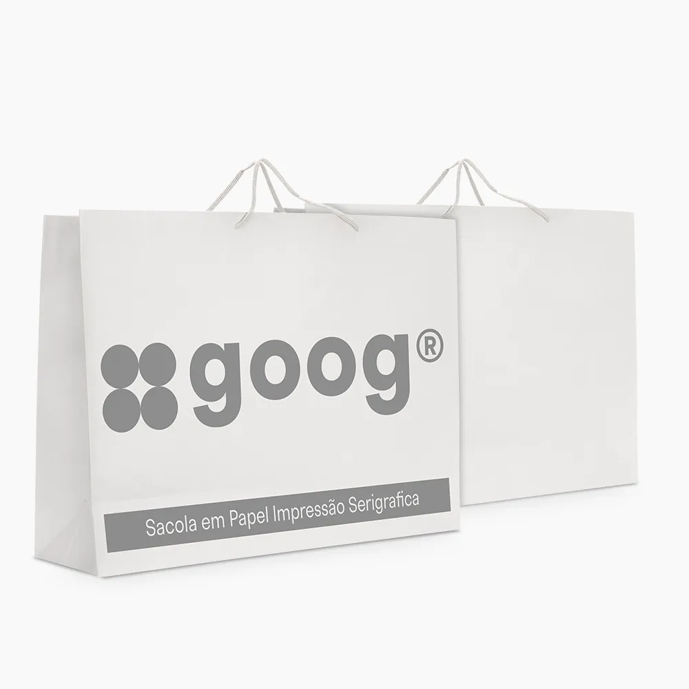 Sacola em Papel Personalizado em Silk - Basic