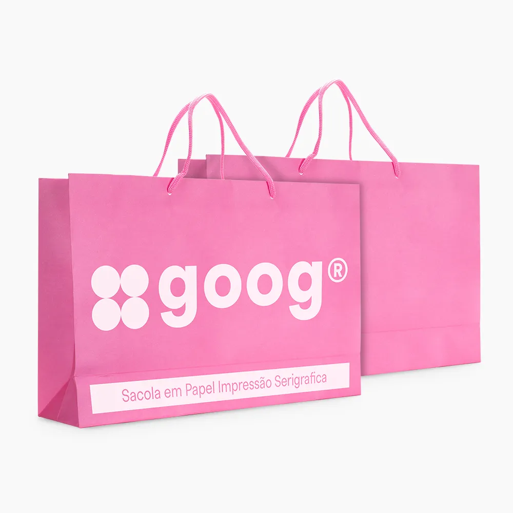 Sacola em Papel Personalizado em Silk - Basic
