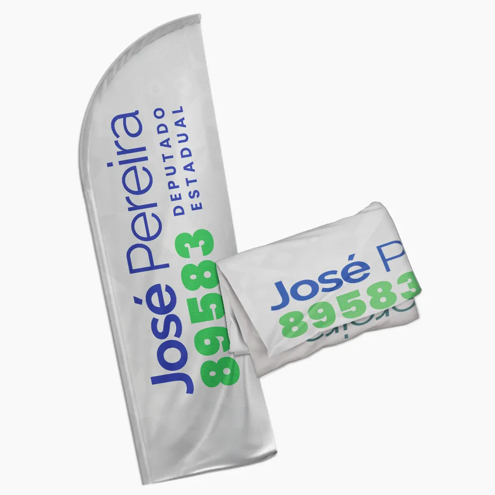 Wind Banner Tecido G - Modelo Faca Eleições