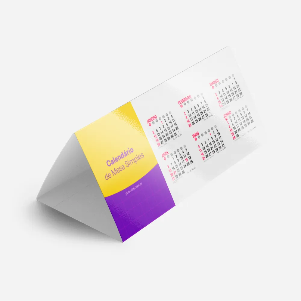 Calendário de Mesa Simples