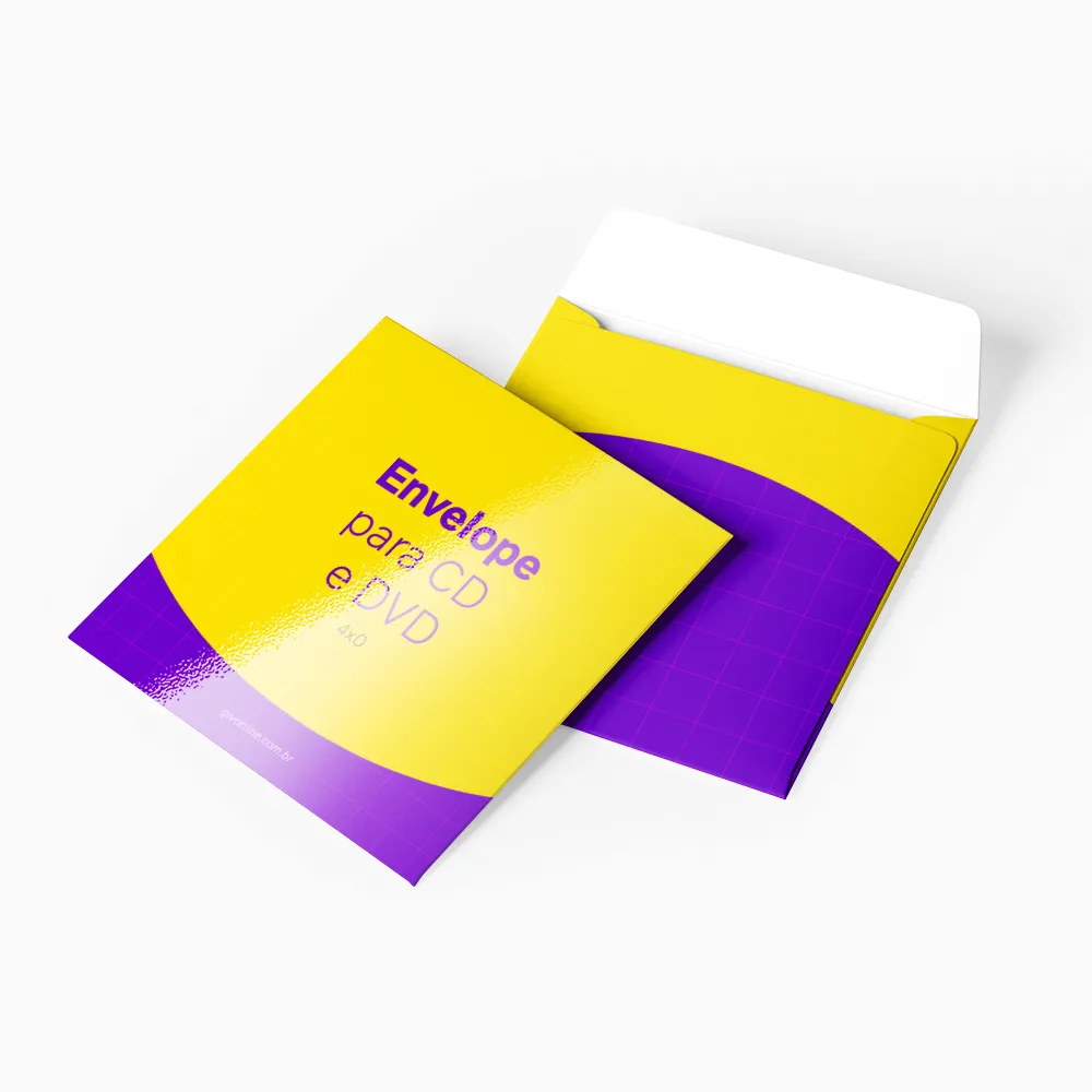 Envelope CD e DVD Colado