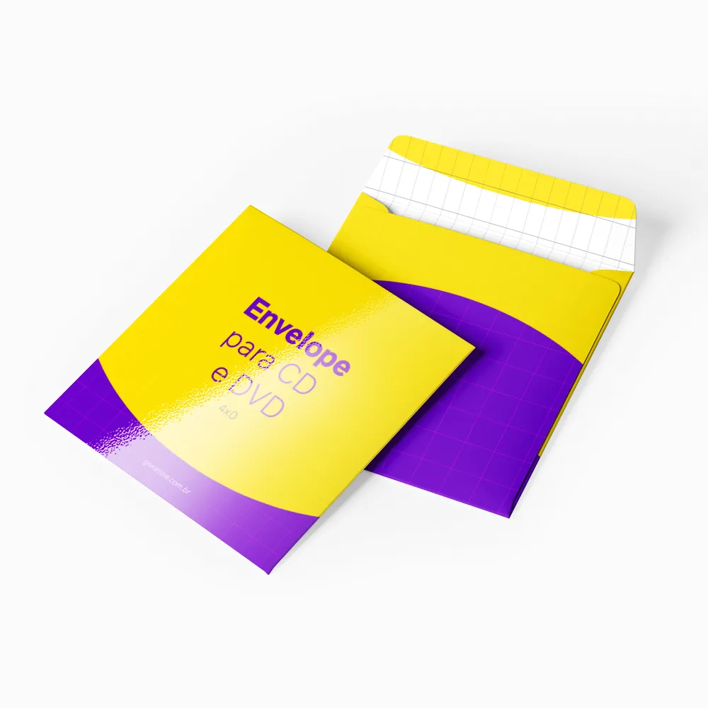 Envelope CD e DVD Colado