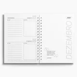 Agenda Premium Diária Ceramic Ouro
