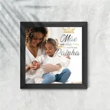 Azulejo Personalizado com Moldura Preta
