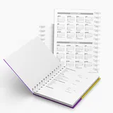 Caderno Capa Dura Com Pautas 48fls