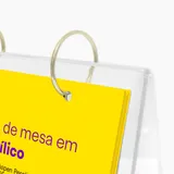 Calendário de Mesa com Argola