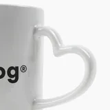 Caneca Branca Alça Coração