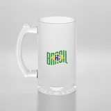 Caneca de Chopp Vidro Jateado 475ml