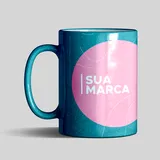 Caneca Glitter Azul