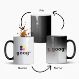 Caneca Mágica Personalizada Preto Fosco
