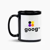 Caneca Preta com Tarja Branca