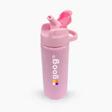 Garrafa Alumínio Com Canudo 600ml