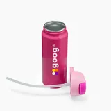 Garrafa Alumínio Com Canudo 600ml