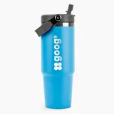 Garrafa Térmica Flip Straw 900ml Com tampa e Canudo
