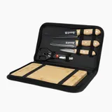 Kit Churrasco Personalizado - 5 Peças com Tábua