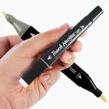 Livro de Colorir A5 - Caderno de Desenho Pintura + Conjunto Caneta Marcador Ponta Dupla 48 Cores
