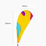 Mochila Wind Flag Completo - Modelo Gota