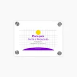 Placa Para Porta e Recepção