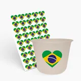 Balde de Pipoca 1500ml e 1 Folha A3 DTF-UV