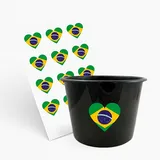 Balde de Pipoca 1500ml e 1 Folha A3 DTF-UV