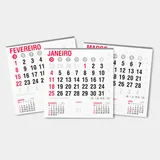 Bloco de Calendário Mini Comercial 2027