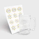 Caneca de Chopp 300ml e 1 Folha A3 DTF-UV