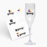 Taça de Champanhe 150ml e 1 Folha A3 DTF-UV
