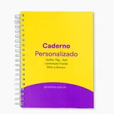 Caderno Capa Dura Com Pautas 48fls
