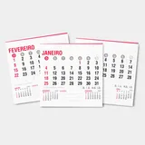 Bloco de Calendário para Postal 2027