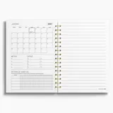 Agenda Premium Diária Mármore Branco