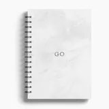 Agenda Premium Diária Mármore Branco