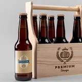 Rótulo para Cerveja Artesanal Retangular