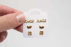 Tag Cartela Capelinha para Brincos 3 Pares
