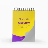 Bloco de Rascunho com 50 Folhas Brancas