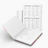 Caderno Capa Dura Com Pautas 96fls -  Wire-o Preto