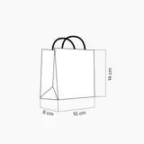 Sacola em Papel Personalizado em Silk - Basic