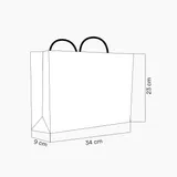 Sacola em Papel Personalizado em Silk - Basic