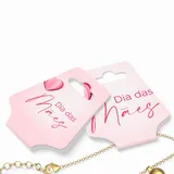 Tag Cartela Gravatinha 1 Par de Brinco 1 Colar