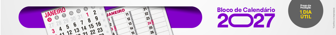 Blocos de Calendários 2027