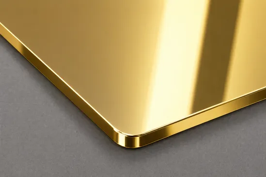 Acrílico Espelhado Dourado