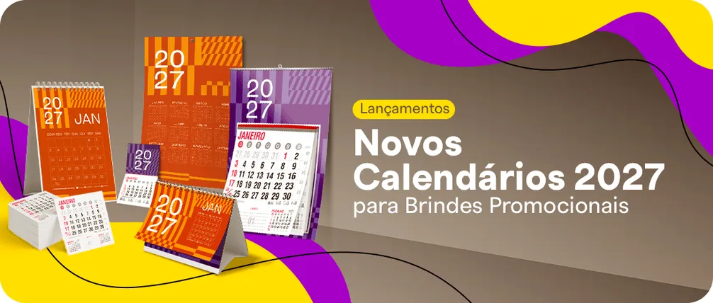 Novos Calendários 2027 para Brindes Promocionais