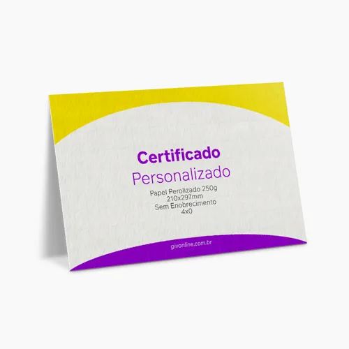 Certificado Personalizado