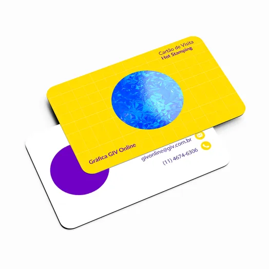 Cartão de Visita em Hot Stamping