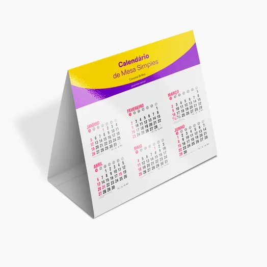 Calendário de Mesa Simples