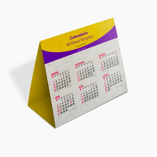 Calendário de Mesa Simples
