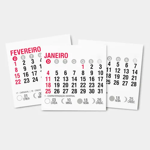 Bloco de Calendário 2027