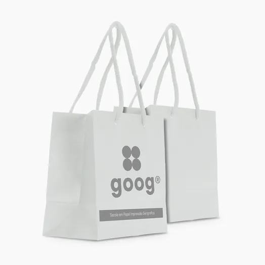 Sacola em Papel Personalizado em Silk - Basic
