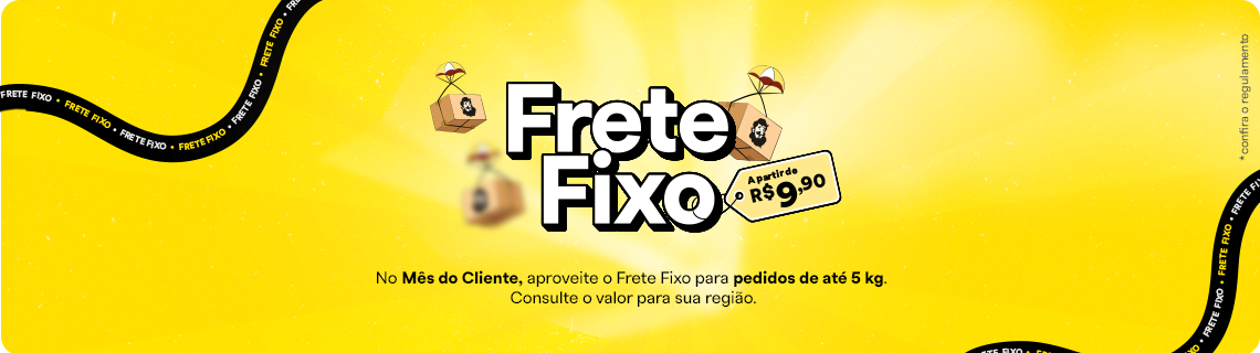No mês do Cliente preparamos Frete Fixo. Aproveite!